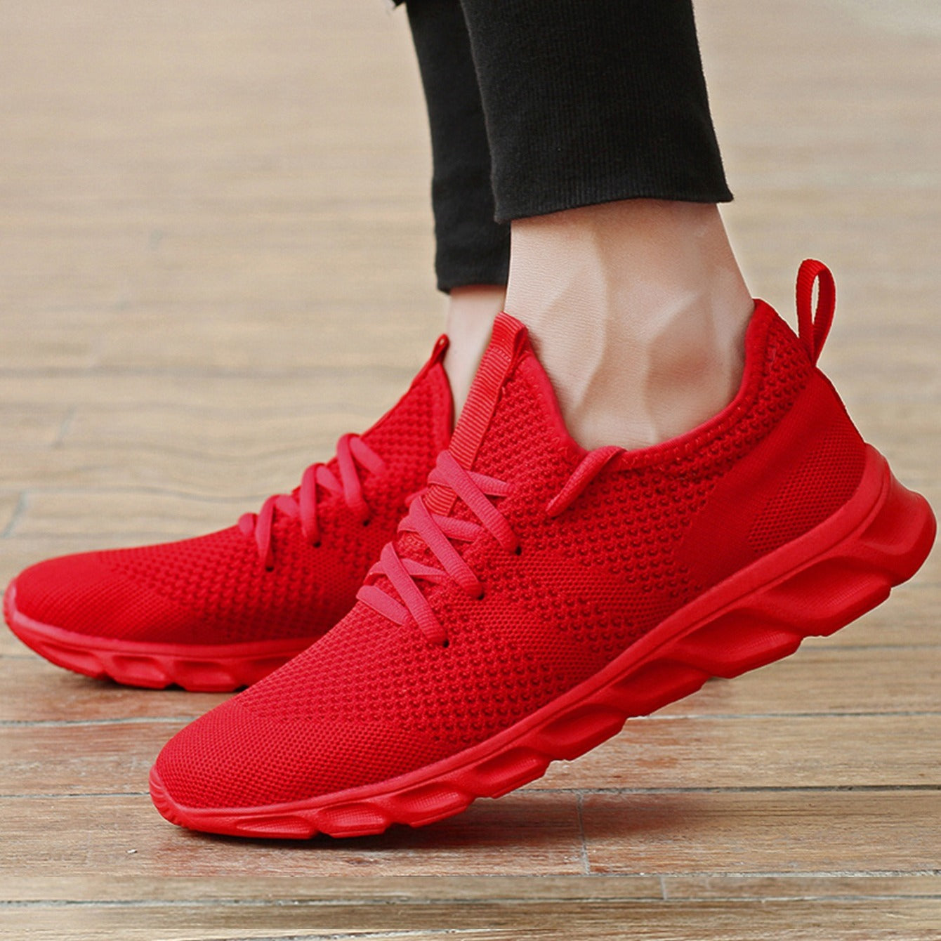 Breathable Lightweight Woven Running Shoes, Chinese New Year Gift